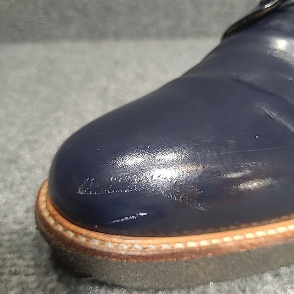 Common Projects Derby Shine Navy Blue Patent Leather EU44 US11